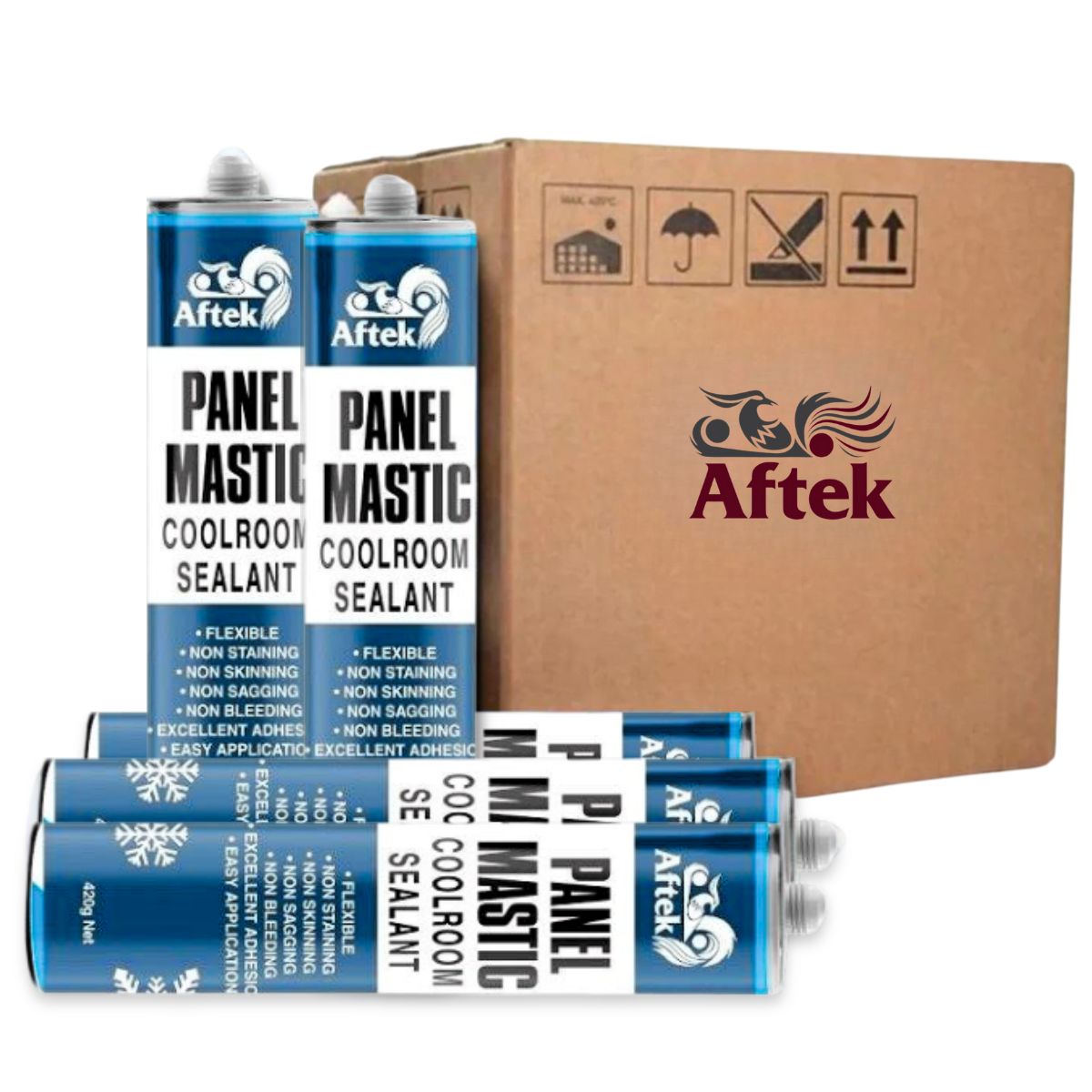 Aftek Panel Mastic Coolroom Sealant 420g, 20 Cartridges - South East Clearance Centre