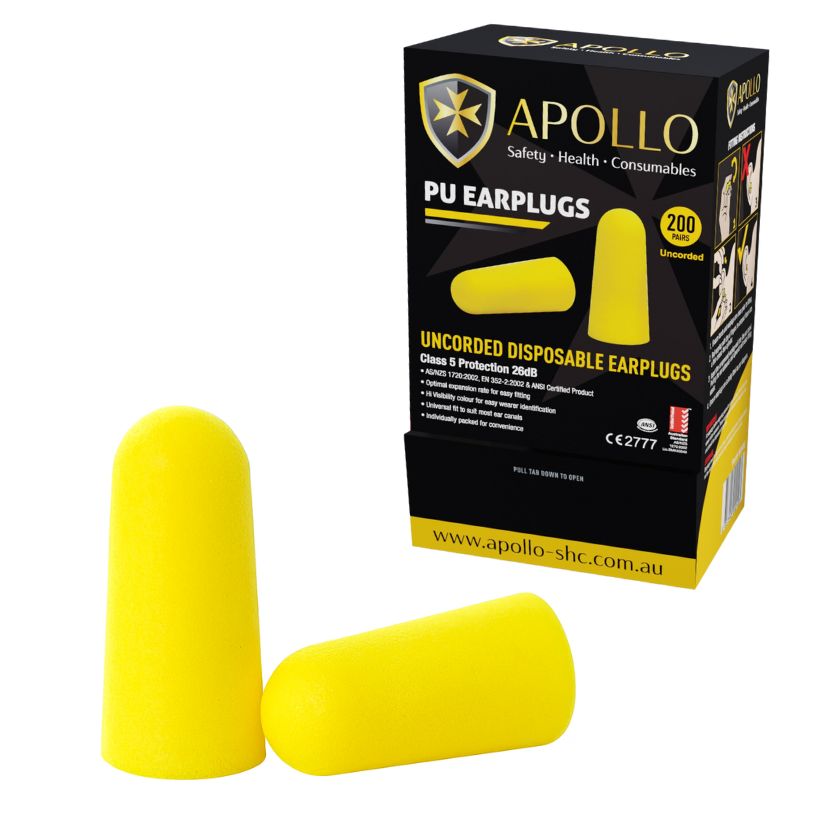 Apollo Bullet Uncorded Ear Plugs 200/box - South East Clearance Centre