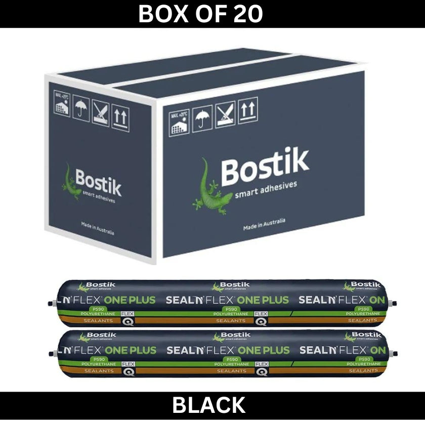 BOSTIK Polyurethane Sealant 600ml Seal N Flex Black 30619337 (Box of 20) - South East Clearance Centre