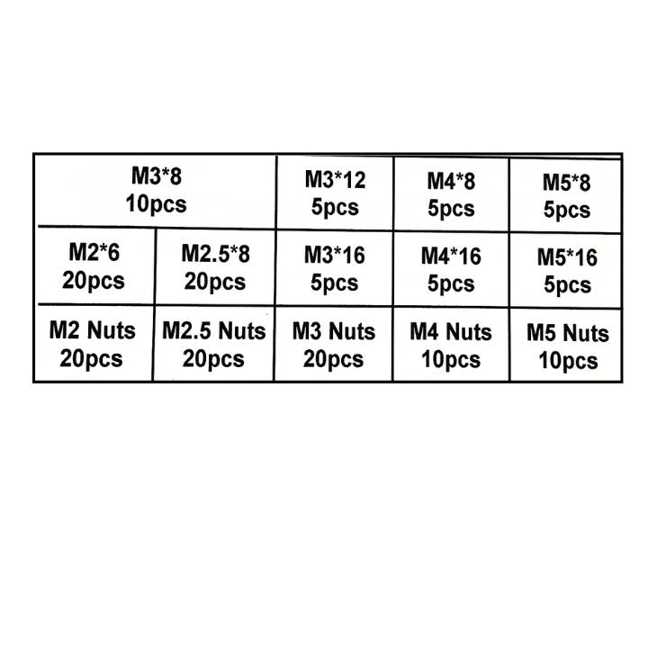 320 Piece 304 Stainless Steel Screw & Nut Assortment Kit - South East Clearance Centre