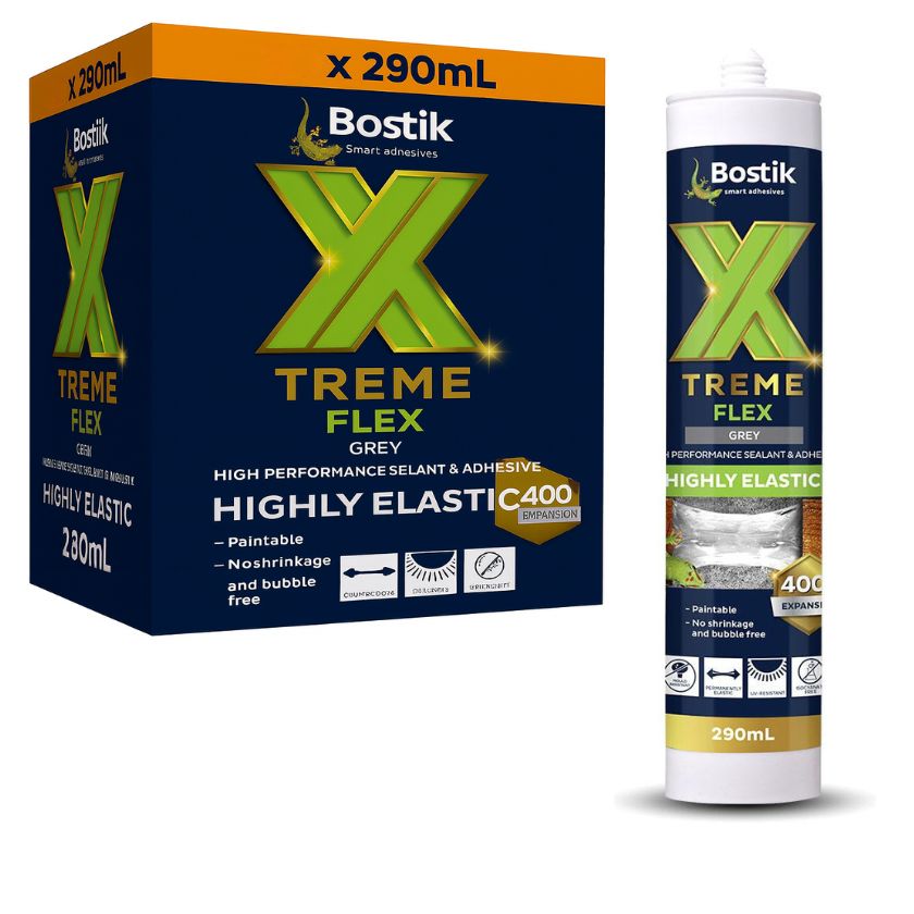 Bostik 30610797 Xtreme Flex 290ml High Performance MS Sealant & Adhesive Cartridge - Grey - South East Clearance Centre