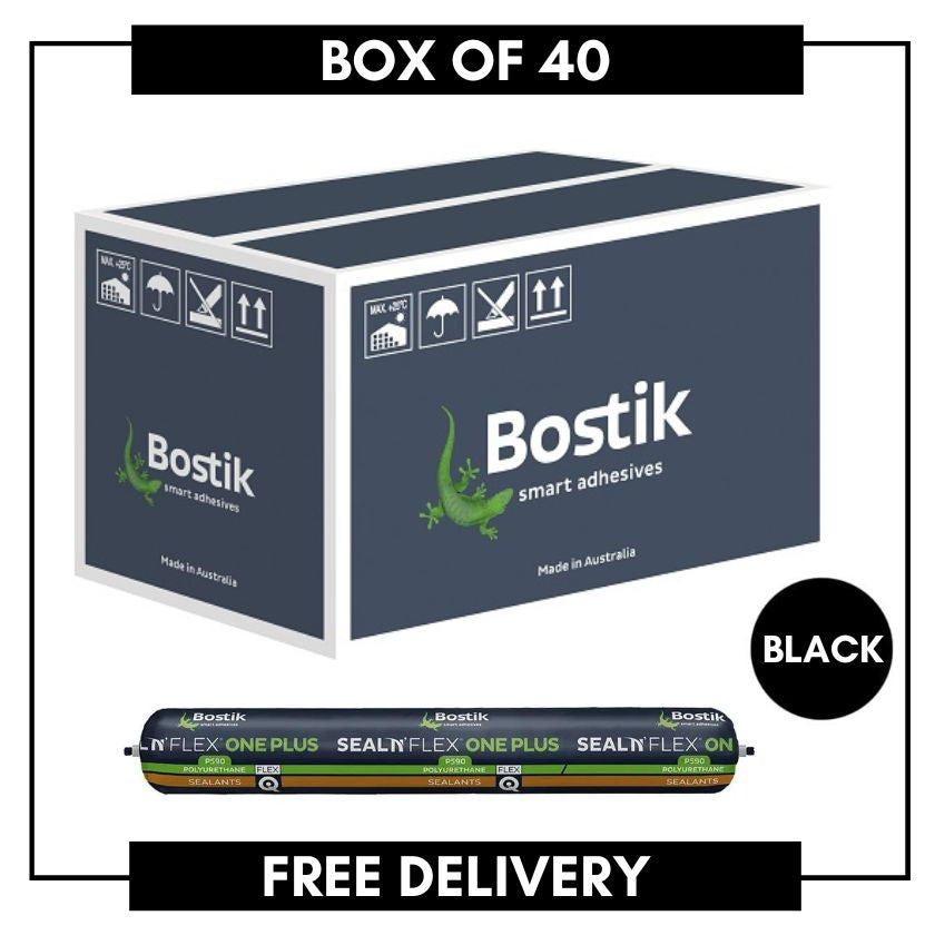 BOSTIK Polyurethane Sealant 600ml Seal N Flex One Plus, BLACK (BOX OF 40)