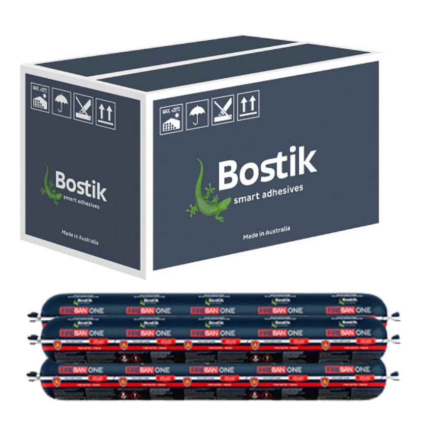 Bostik 30840730 Fireban One fire rated polyurethane sealant, Grey (Box of 20) - South East Clearance Centre