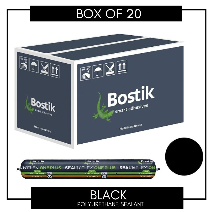 BOSTIK Polyurethane Sealant 600ml Seal N Flex Black 30619337 (Box of 20) - South East Clearance Centre