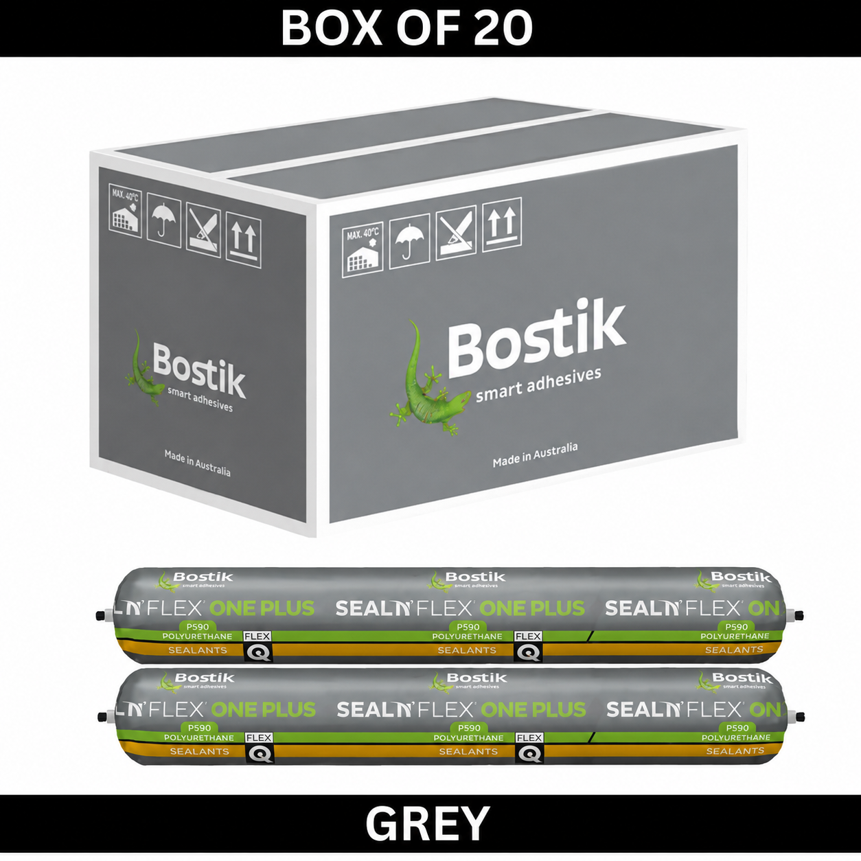 BOSTIK Polyurethane Sealant 600ml Seal N Flex (Box of 20) - GREY