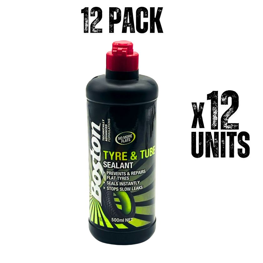 Boston Tyre & Tube Sealant, 500ml (Box of 12) - South East Clearance Centre