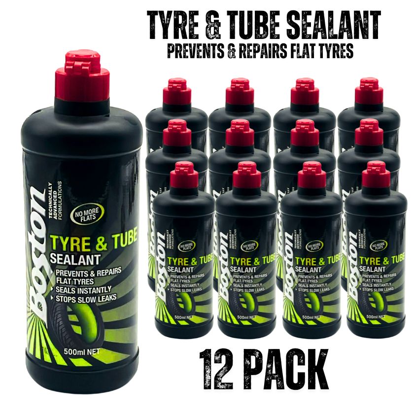 Boston Tyre & Tube Sealant, 500ml (Box of 12) - South East Clearance Centre
