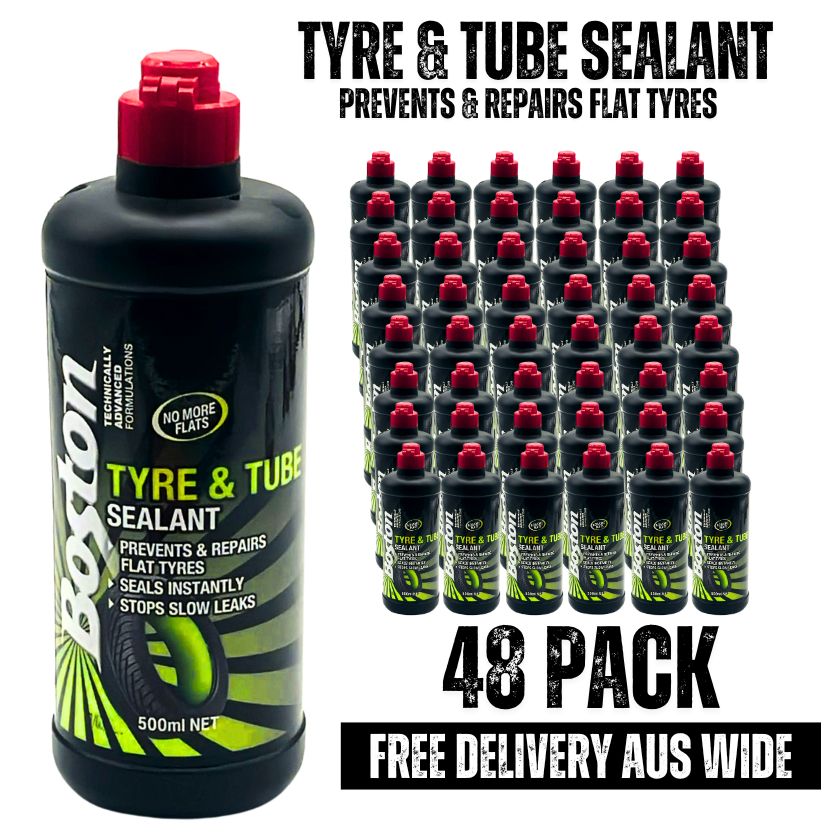Boston Tyre & Tube Sealant, 500ml (Box of 48) - South East Clearance Centre
