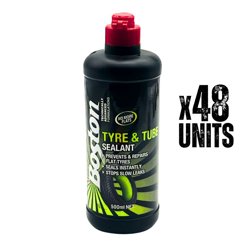 Boston Tyre & Tube Sealant, 500ml (Box of 48) - South East Clearance Centre