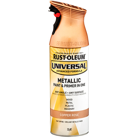 Rust Oleum Universal Metallic Spray Paint | 349283 Copper Rose - South East Clearance Centre