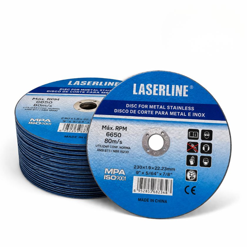 230mm Metal Cutting Disc 10 Pack – 9” Stainless Steel Cut-Off Wheels 1.9mm - South East Clearance Centre