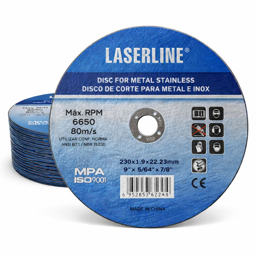 230mm Metal Cutting Disc 10 Pack – 9” Stainless Steel Cut-Off Wheels 1.9mm - South East Clearance Centre