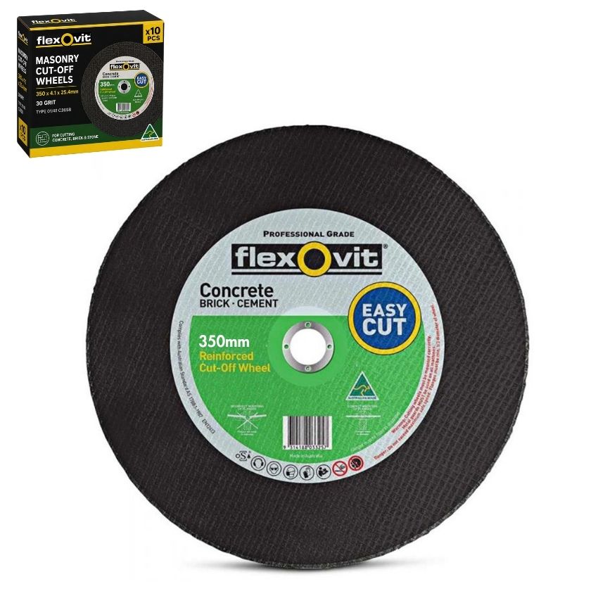 Flexovit Masonry Cut-Off Wheel Size: 356 x 3.0 x 25.4mm (Pack of 10)