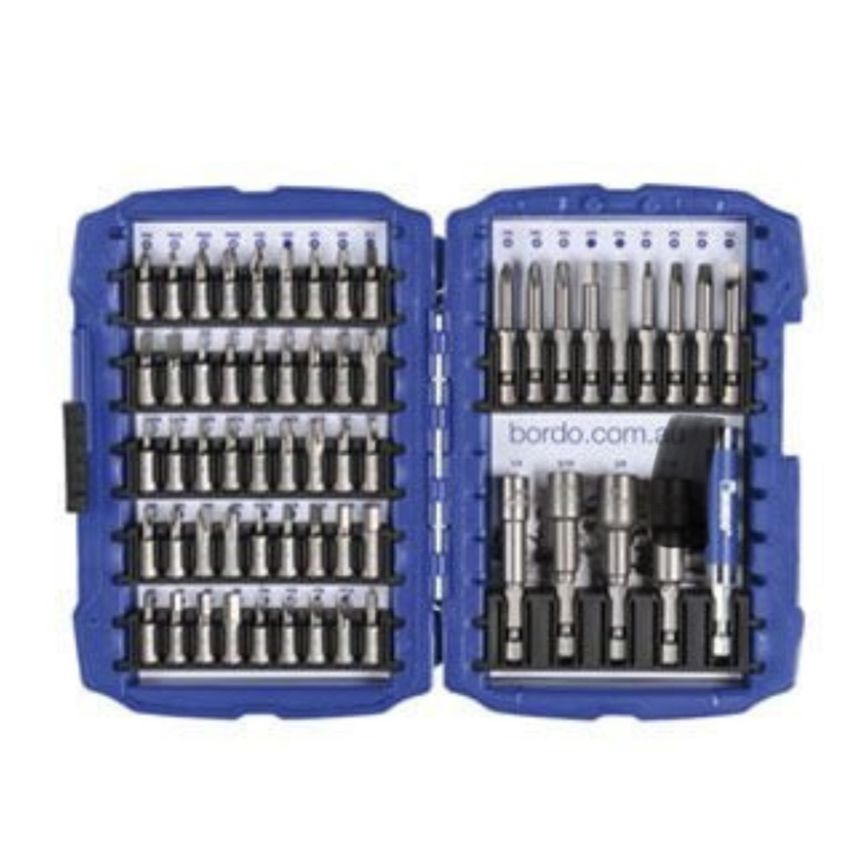 59 Piece Standard Screwdriver Insert Bit, Power Bit and Nutsetter Set with Magnetic Sleeve Insert Bit Holder - South East Clearance Centre
