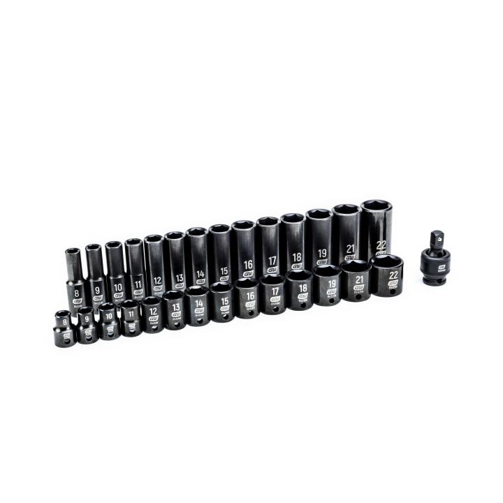 GEARWRENCH 84925N 29pce 3/8" Drive 6 Point Standard & Deep Impact Metric Socket Set - South East Clearance Centre