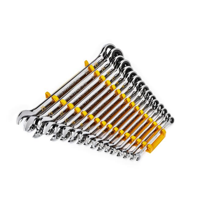 GEARWRENCH 86928 16pce 90-Tooth 12 Point Metric Combination Ratcheting Wrench Set - South East Clearance Centre