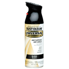 Rust-oleum UNIVERSAL® Gloss Spray Paint | 250361 GLOSS BLACK - South East Clearance Centre