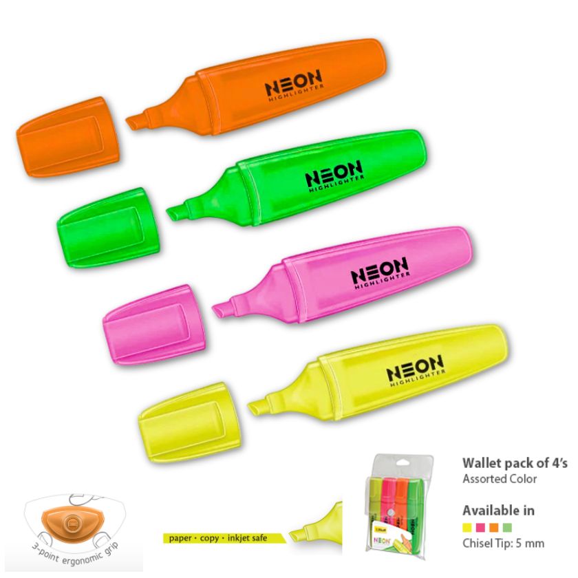 (40 Pack) Neon Highlighters - South East Clearance Centre