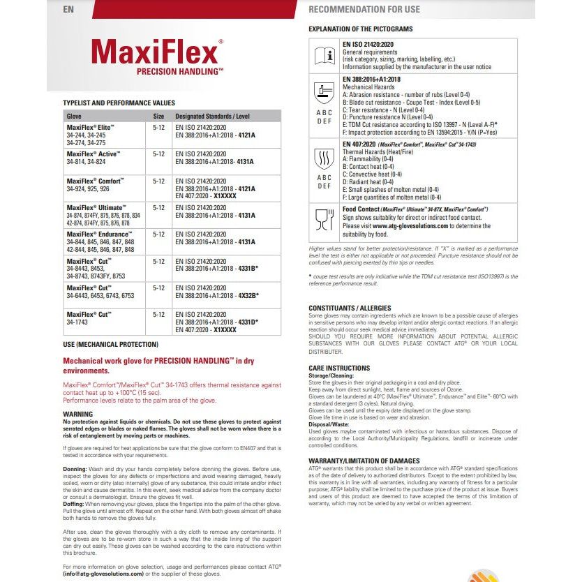 MaxiFlex® Ultimate™ with AD-APT® 42-874 (12 Pairs) - South East Clearance Centre