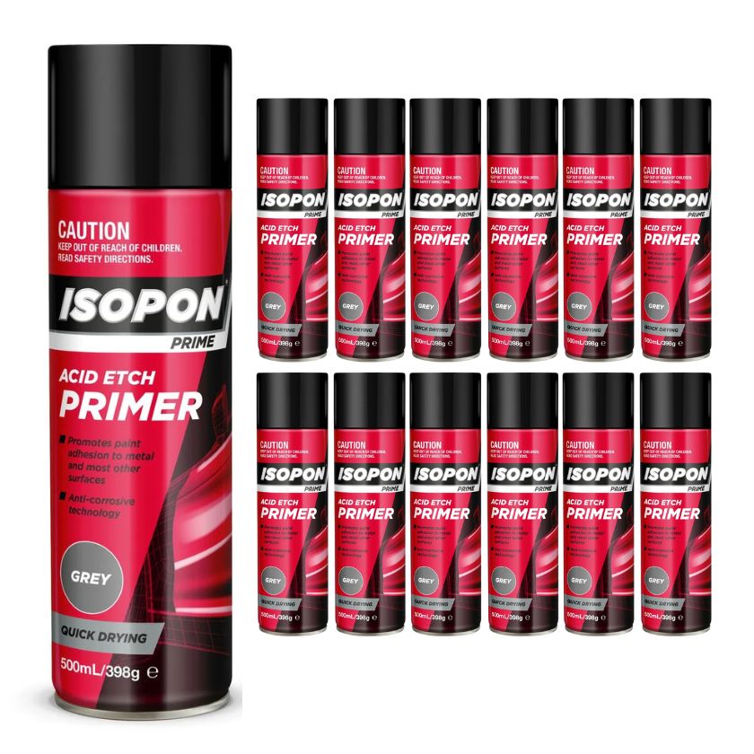 Isopon Acid Etch Grey Primer - AEPG/AL - Box of 12 - South East Clearance Centre