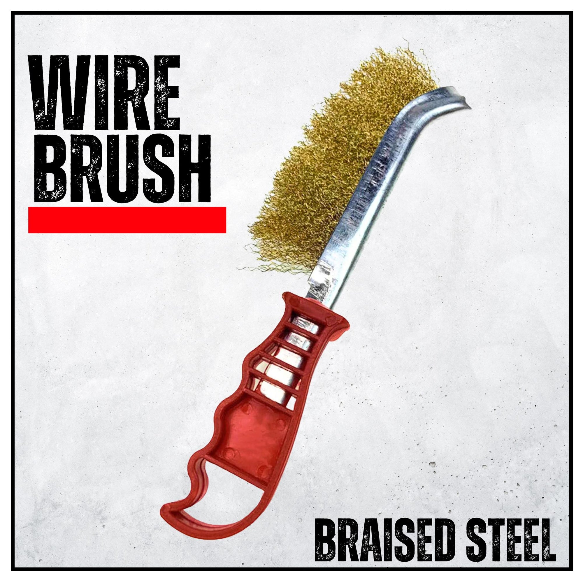 25cm WIRE BRUSH General Purpose Brassed Steel - South East Clearance Centre
