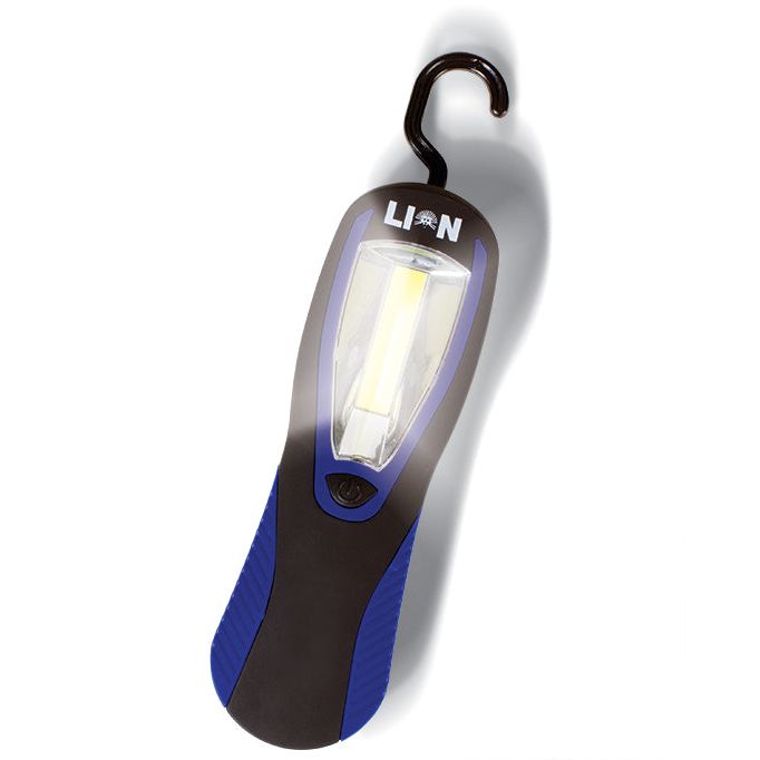 Lion 3 Watt Ultrabright COB LED Worklight (3xAAA Batteries included) - South East Clearance Centre
