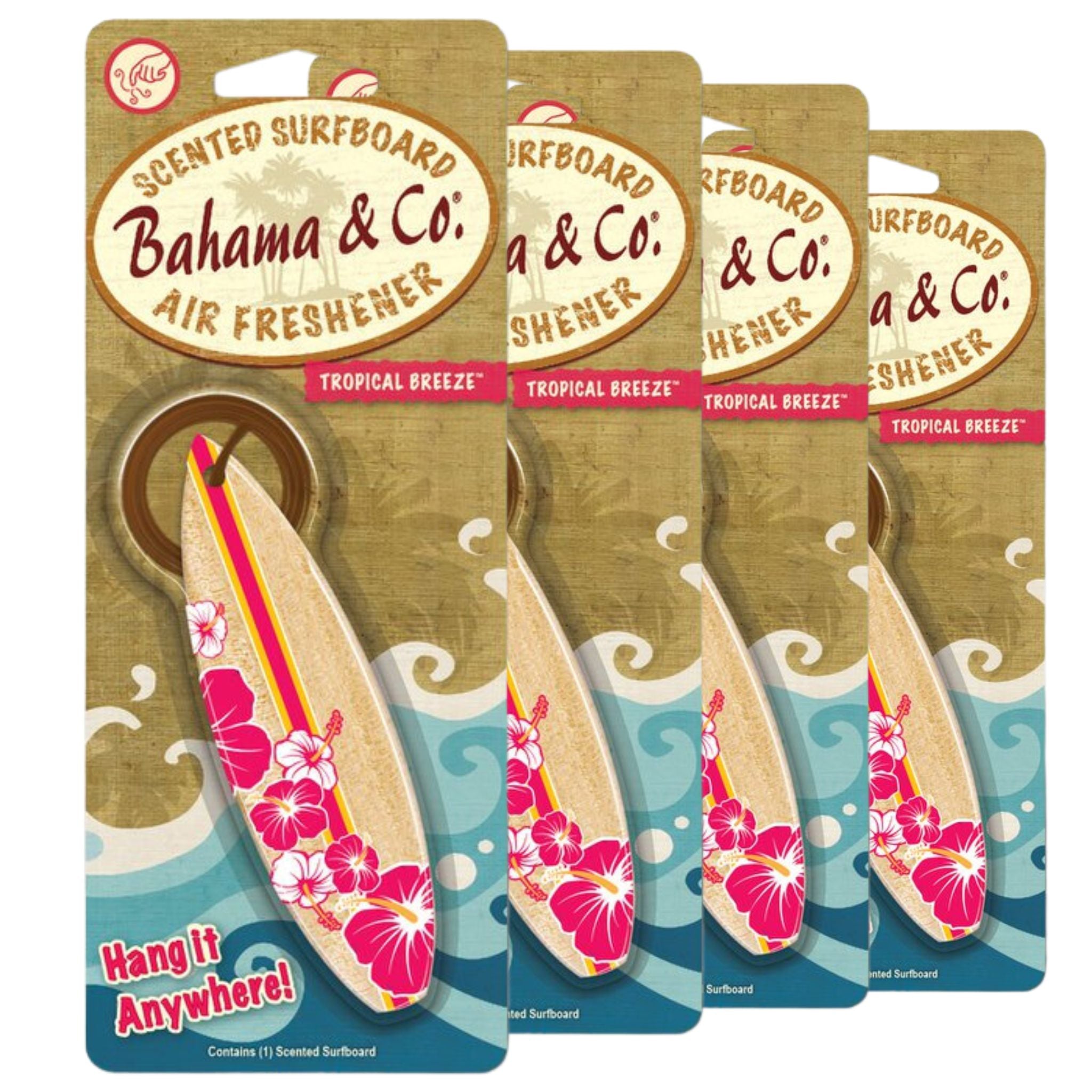 Bahama & Co. Bahama Surfboard Tropical Breeze | 4 Pack - South East Clearance Centre