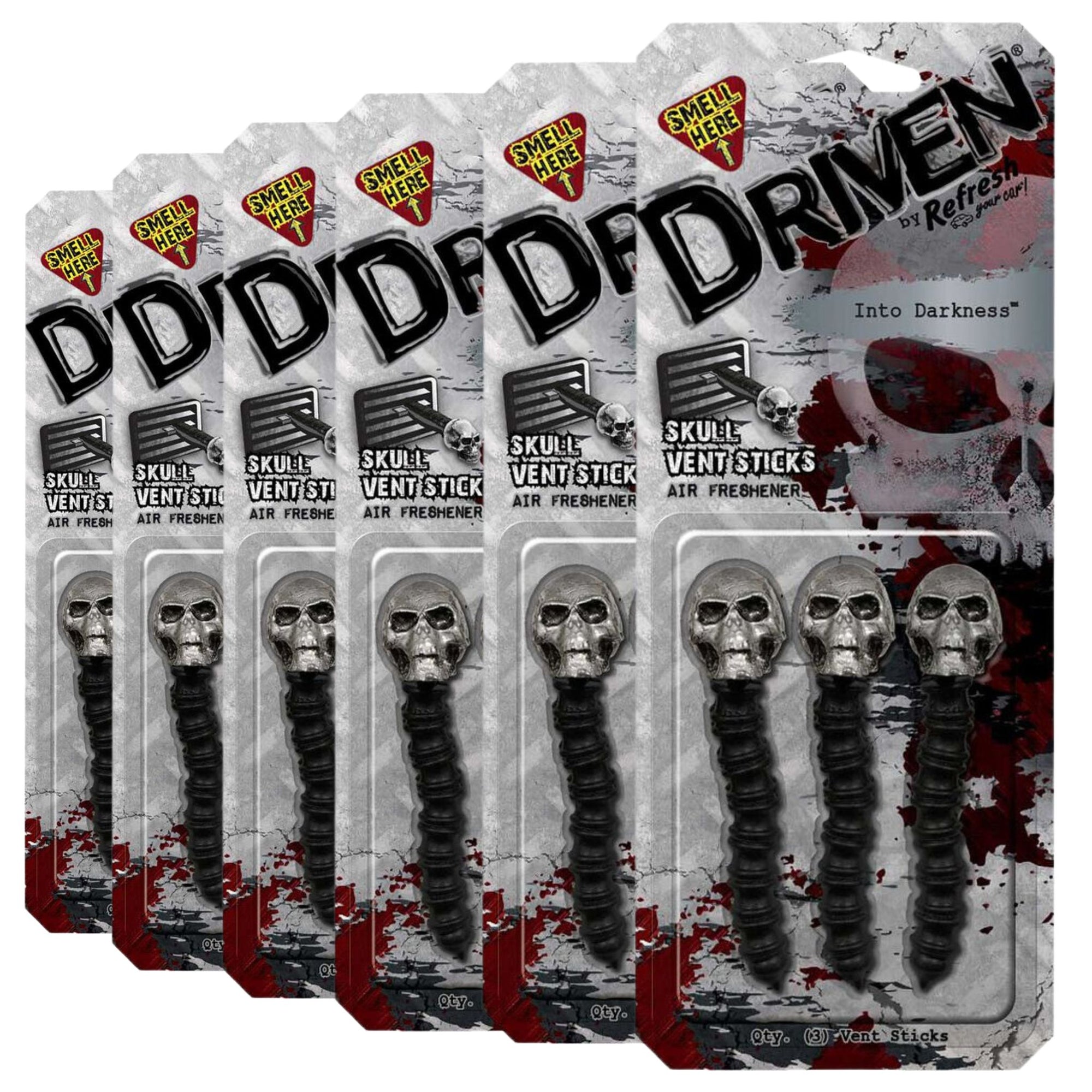 Driven Vent Stick Air Freshener - Skull, Darkness (18 Air Fresheners) - South East Clearance Centre