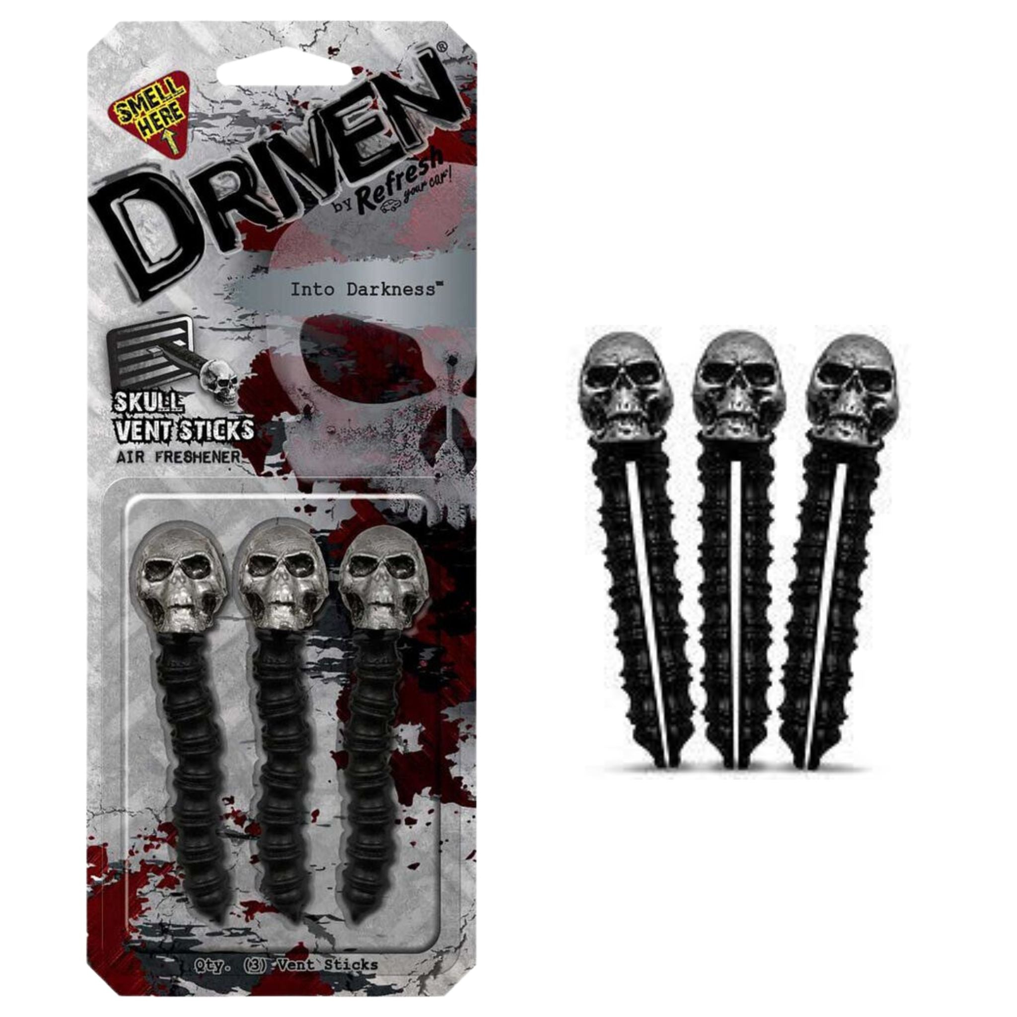 Driven Vent Stick Air Freshener - Skull, Darkness (18 Air Fresheners) - South East Clearance Centre