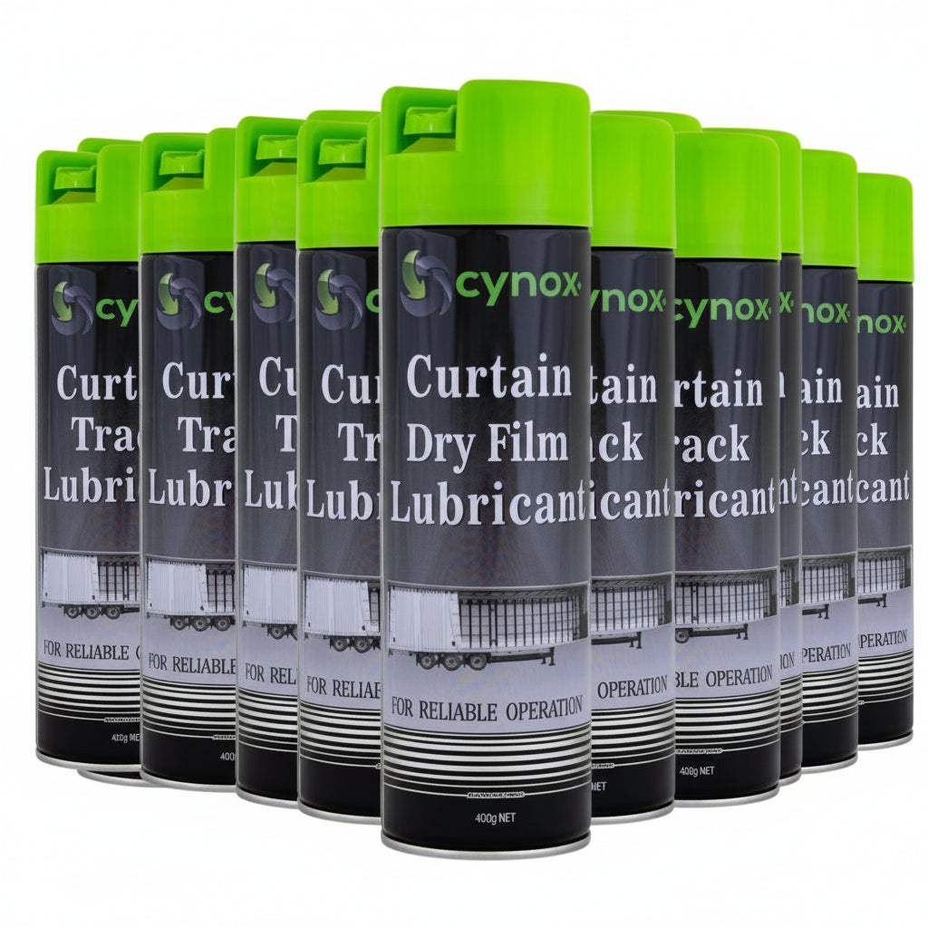 12 CANS CURTAIN TRACK LUBRICANT - South East Clearance Centre
