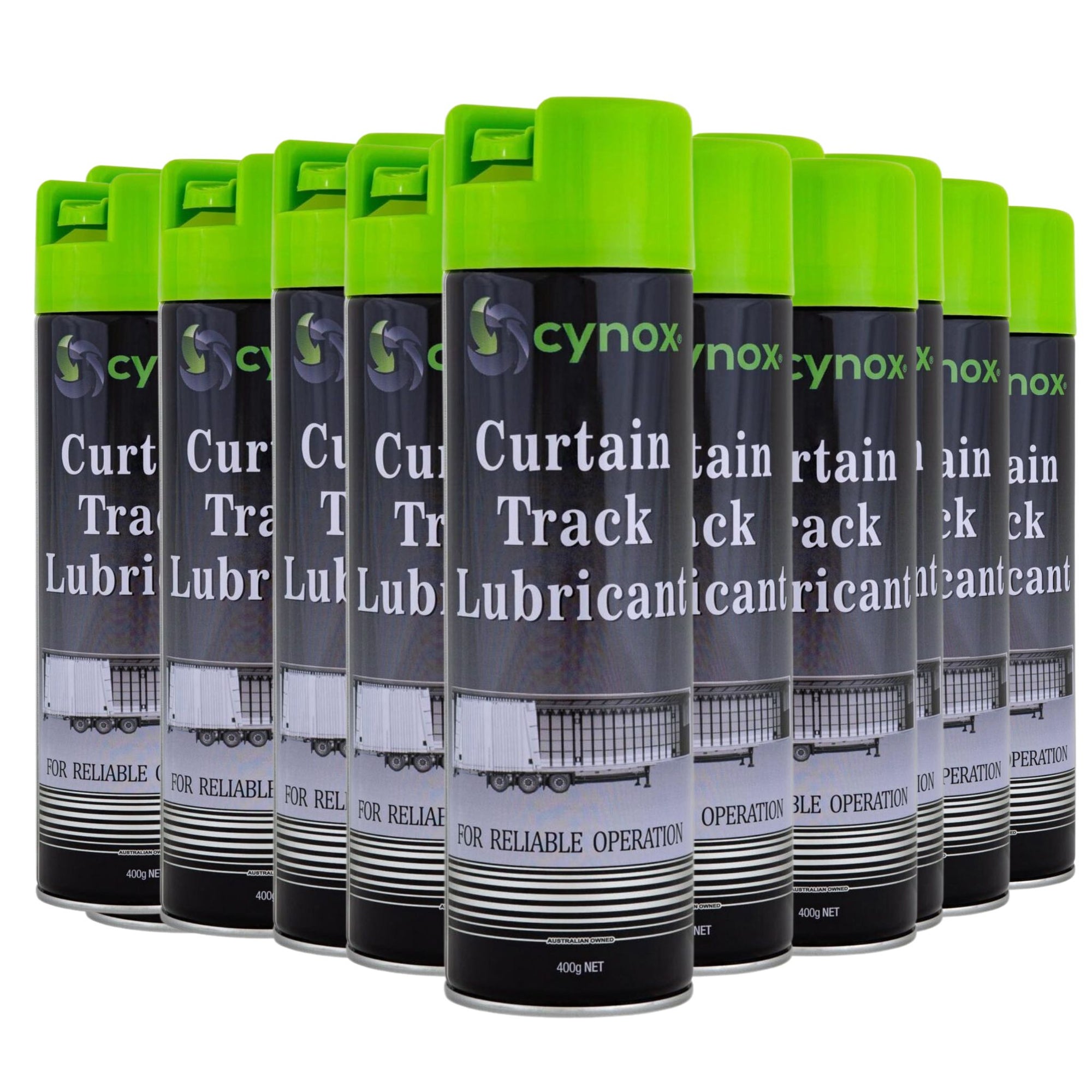 12 CANS CURTAIN TRACK LUBRICANT - South East Clearance Centre