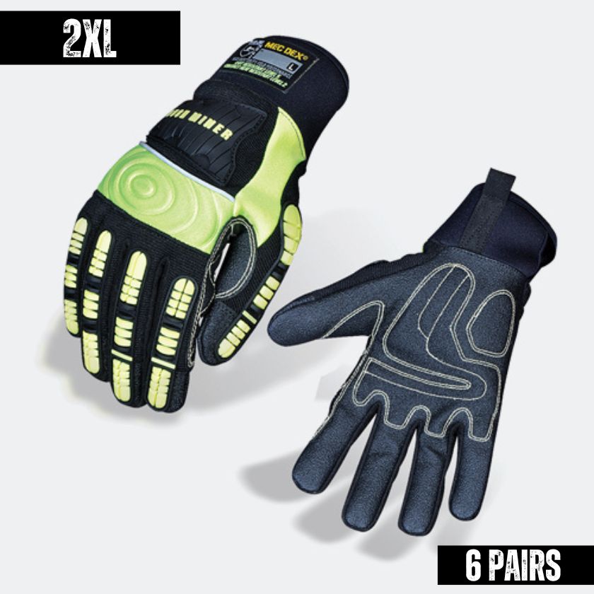 MecDex Rough Miner Cut 5 Gloves - High Cut Protection & Durable Nitrile Coating (PR-625) - South East Clearance Centre