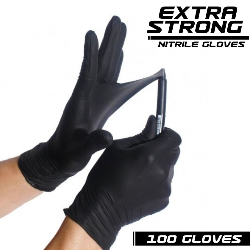 Black Nitrile Gloves - 100 gloves - South East Clearance Centre