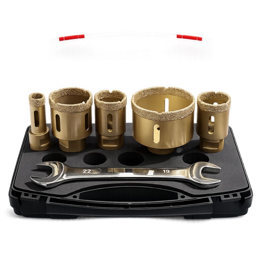 Norton Pro Ceram VB Dry Diamond Drill Bit Set – 5 Piece 20–68mm