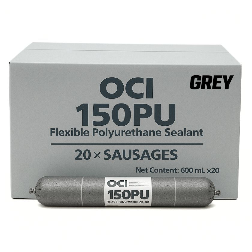 OCI 150PU FLEXIBLE POLYURETHANE SEALANT - GREY 600ML (Box of 20) - South East Clearance Centre