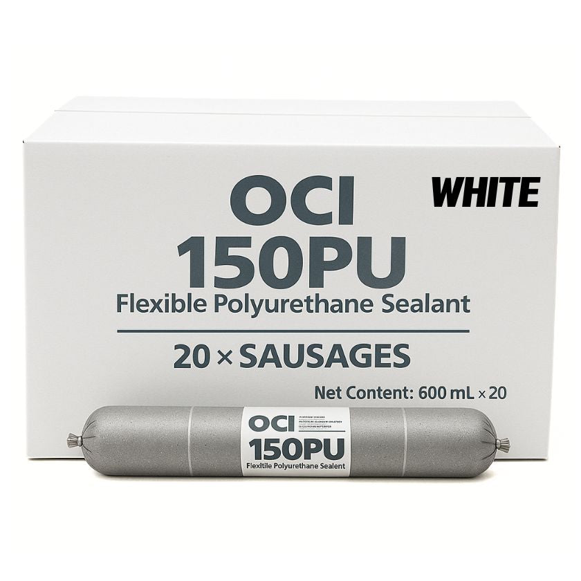 OCI 150PU FLEXIBLE POLYURETHANE SEALANT - WHITE 600ML (Box of 20) - South East Clearance Centre