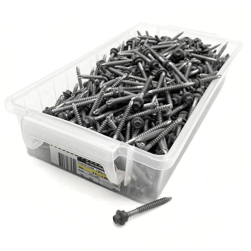 Otter Zip-Fixx Class 4 Timber & Metal Roofing Screws 6.2-11 x 65mm – Wallaby – 500 Pack - South East Clearance Centre