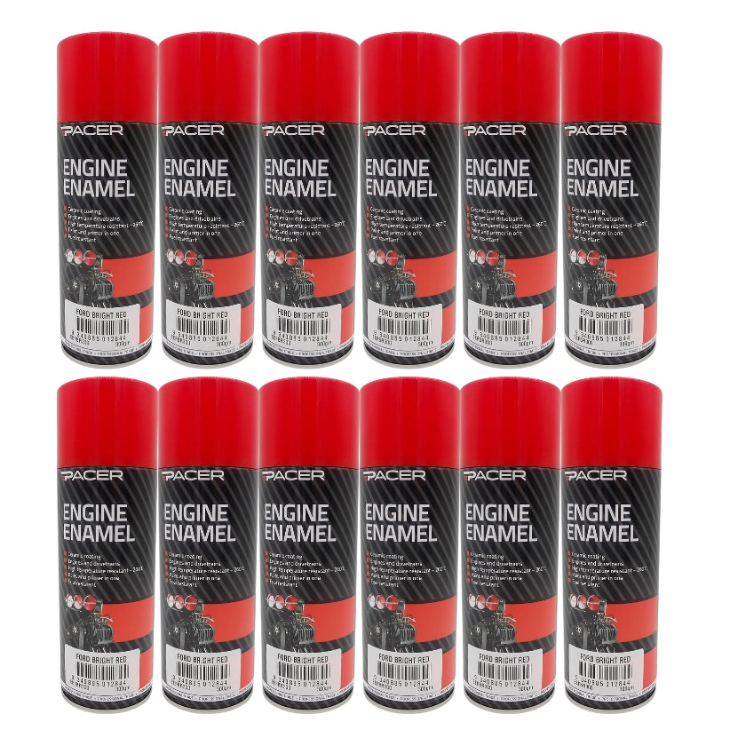 Pacer Engine Enamel EEFBR300 Ford Bright Red (Box of 12) - South East Clearance Centre