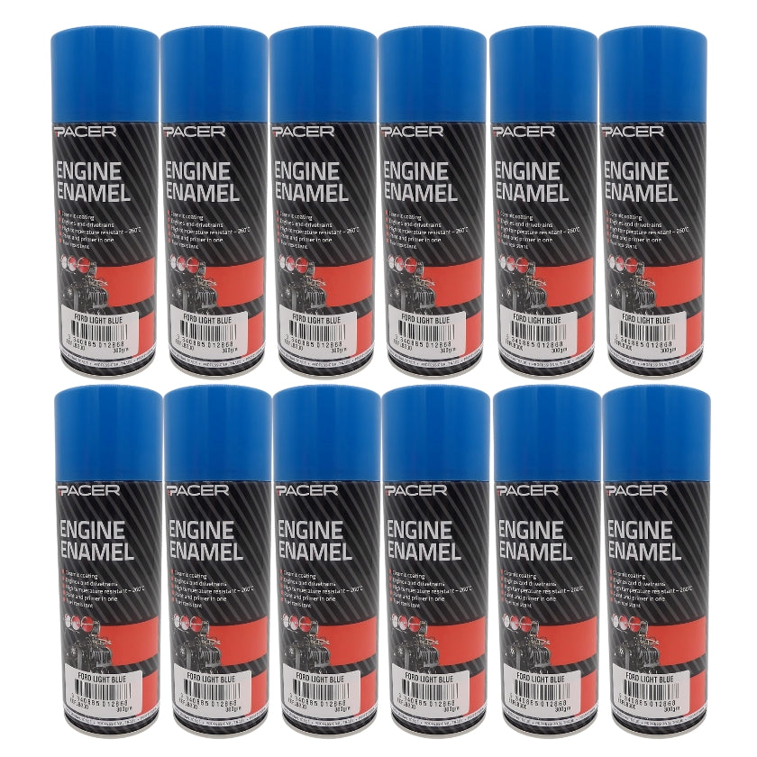 Pacer Engine Enamel EEFLB300, Ford Light Blue (Box of 12) - South East Clearance Centre