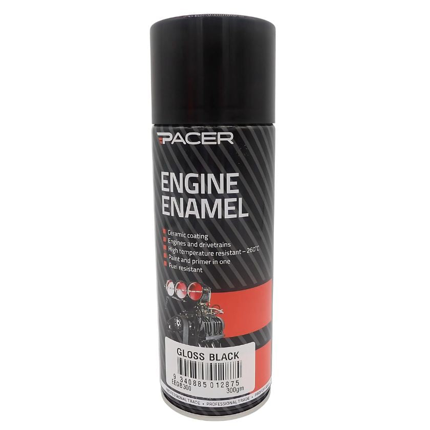Pacer Engine Enamel EEGB300, Gloss Black - South East Clearance Centre