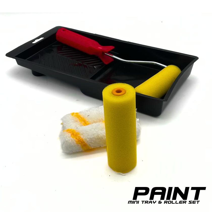 Mini 6 Piece PAINT ROLLER KIT SET with Tray Painting - South East Clearance Centre