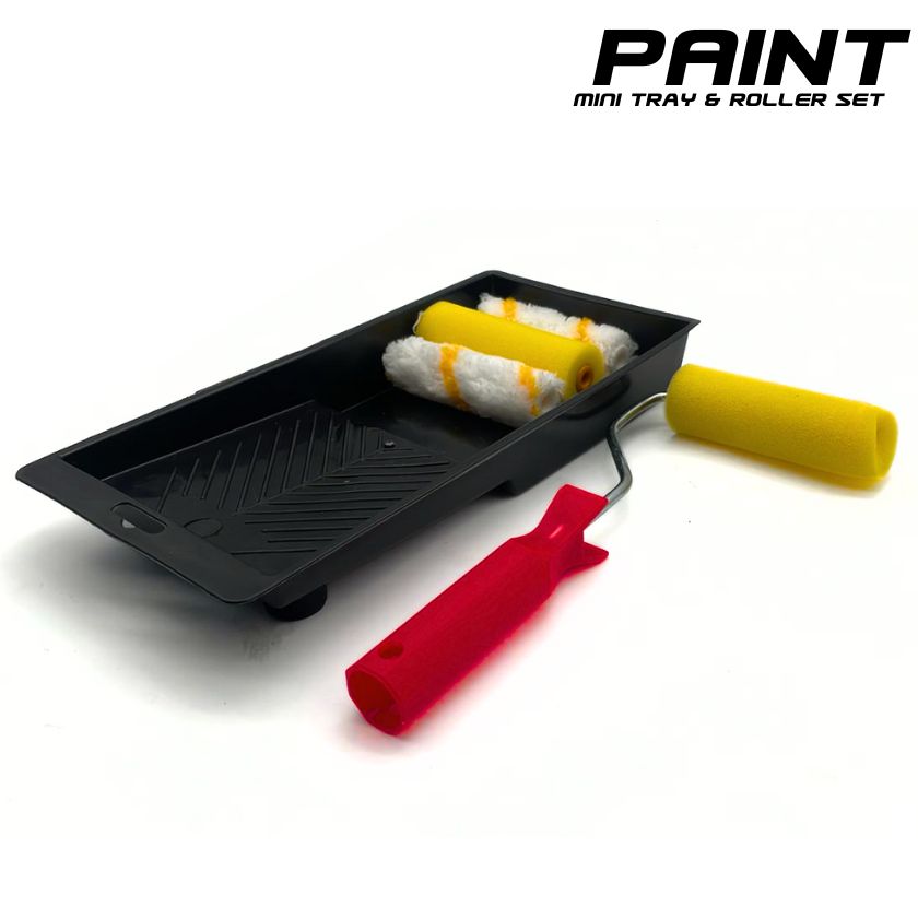 Mini 6 Piece PAINT ROLLER KIT SET with Tray Painting - South East Clearance Centre