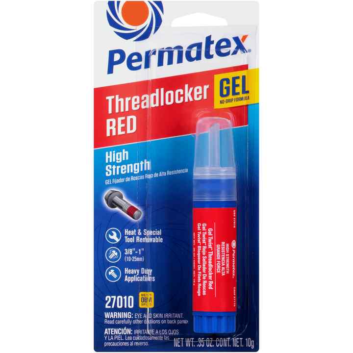 PERMATEX® HIGH STRENGTH THREADLOCKER RED GEL, 10 G - South East Clearance Centre