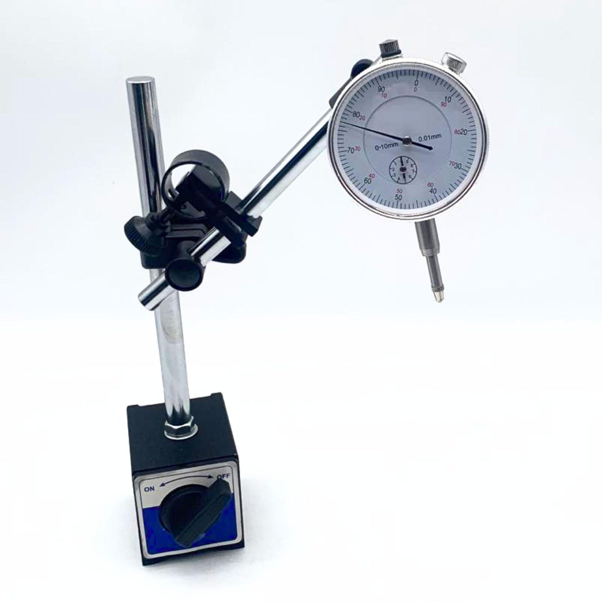 Professional 0-10mm Dial Indicator Gauge with Magnetic Base & - South East Clearance Centre
