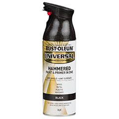 Rustoleum 250373 UNIVERSAL® Hammered Spray Paint | HAMMERED BLACK - South East Clearance Centre