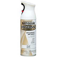 Rust-Oleum UNIVERSAL PREMIUM SPRAY PAINT Flat Spray Paint | 247564 FLAT WHITE - South East Clearance Centre