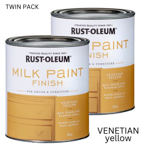 Rust-Oleum Milk Paint Finish 946ml (Twin Pack) - South East Clearance Centre