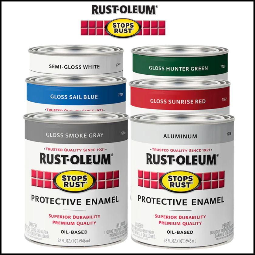 Rust-Oleum Rust Stops Rust Protective Enamel - 946ml - South East Clearance Centre