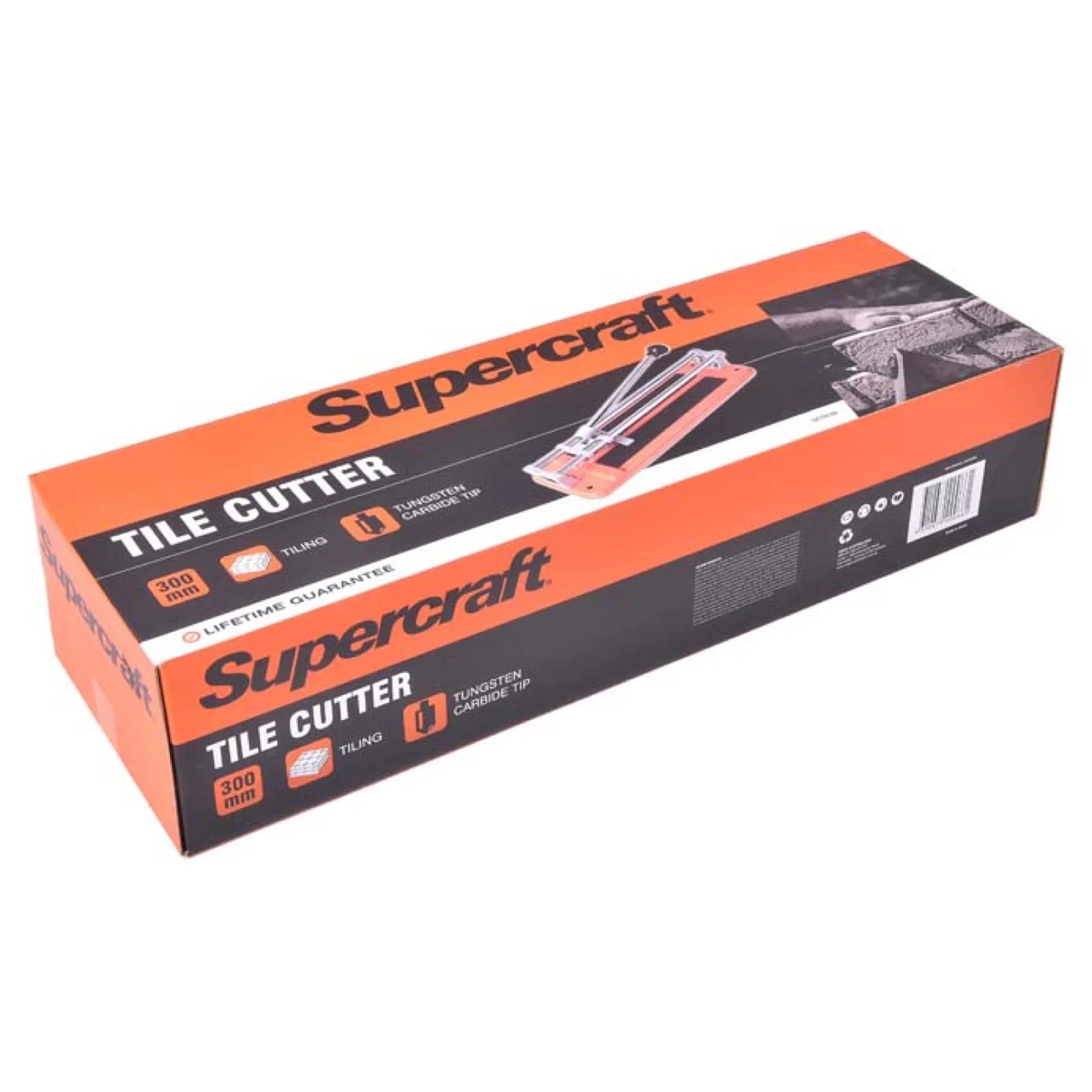 Supercraft SCT0100 Ambidextrous Manual Tile Cutter Cutting Machine w/ Tri Square 300mm - South East Clearance Centre