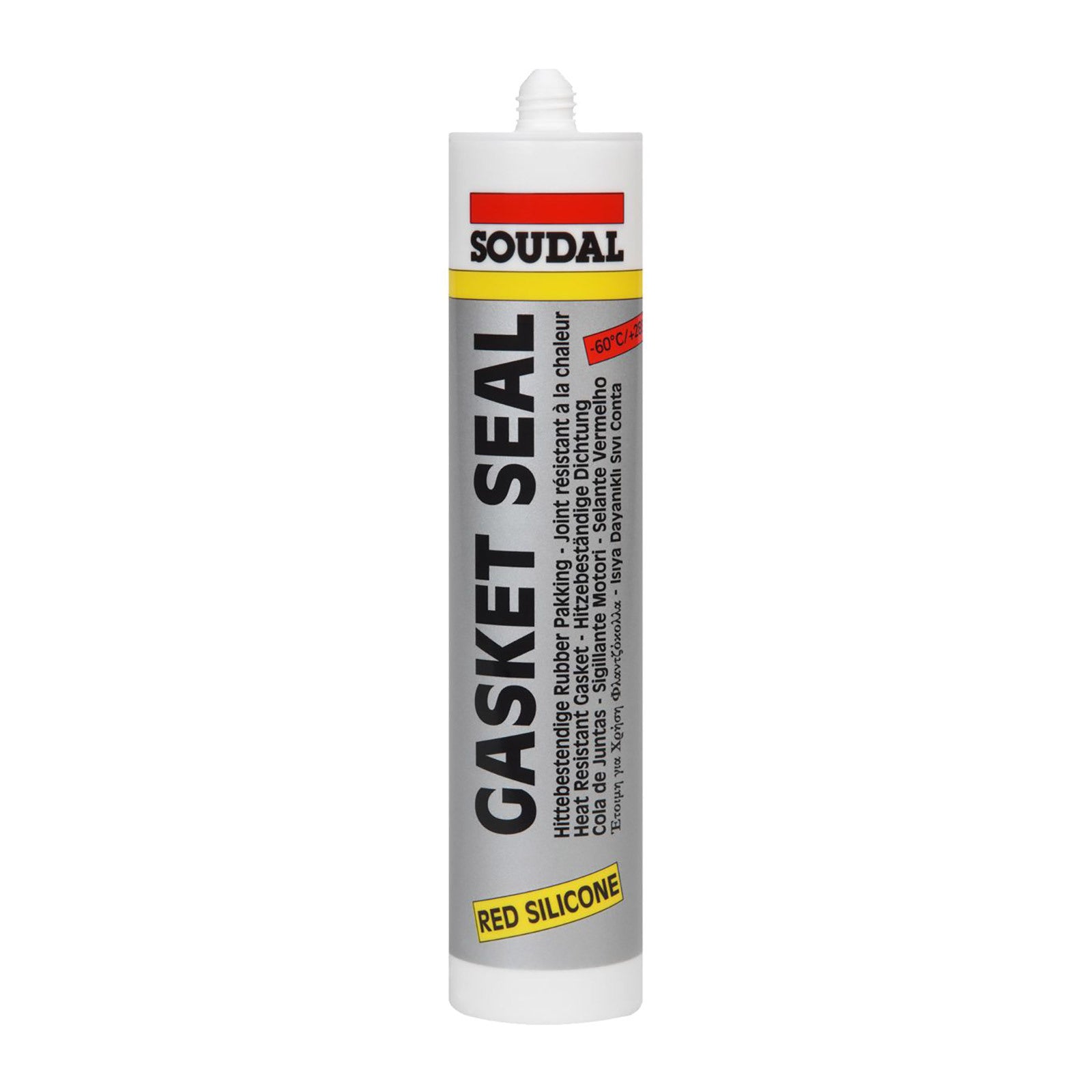 Soudal Gasket Seal - Red (Up to 285°C) 310ml 103460 - South East Clearance Centre